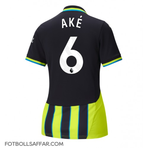 Manchester City Nathan Ake #6 Bortatröja Dam 2024-25 Kortärmad